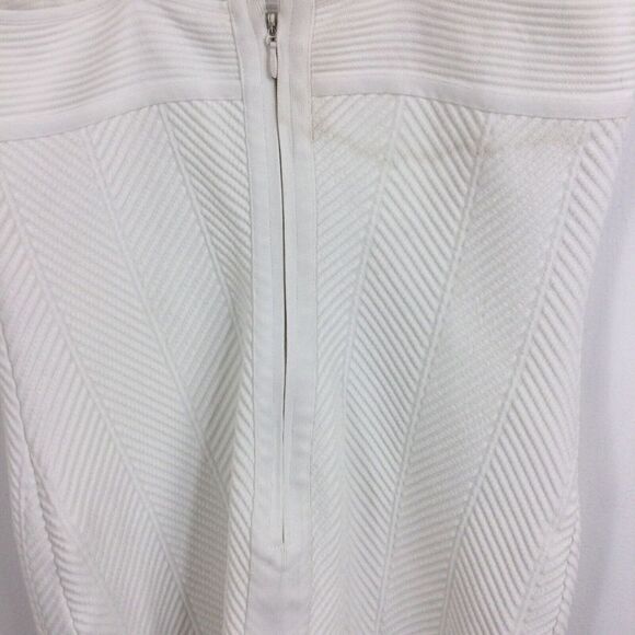 Herve Lege Contour Strappy Bodycon Mini Dress Alabastor RTR Size XL - Picture 3 of 9